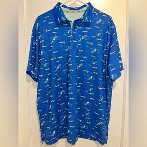 Funky men’s golf shirt large